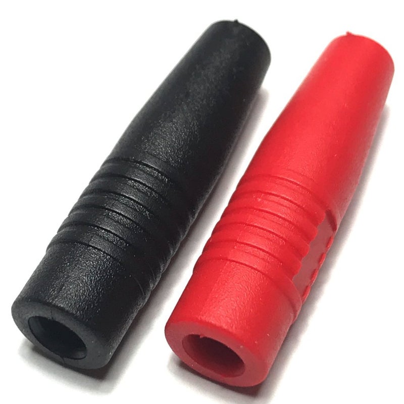 CESS Insulated Female 4mm Banana Plugs Jack Socket Adapter Solder Type for Non-Insulated Male Banana Plug Cable Connector, Black and Red, 2 Pairs - Image 2